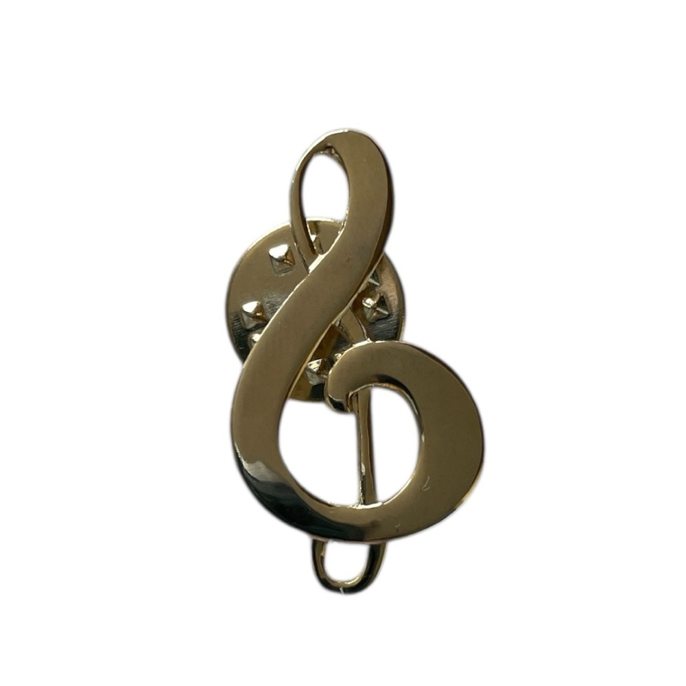 Gold Treble Clef Pin